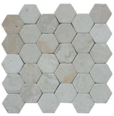 Wandtegel Hexagon Creme 30x30