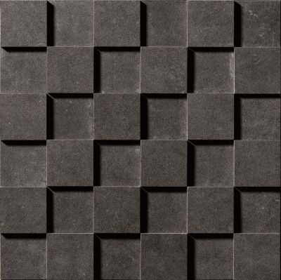 Mozaïek tegels Square Cube 3D Black IN Mozaïek 30x30